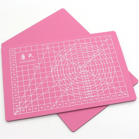 Изображение PVC Пластик Подкладка Розовый Прямоугольник 45см x 30см, 1 ШТ