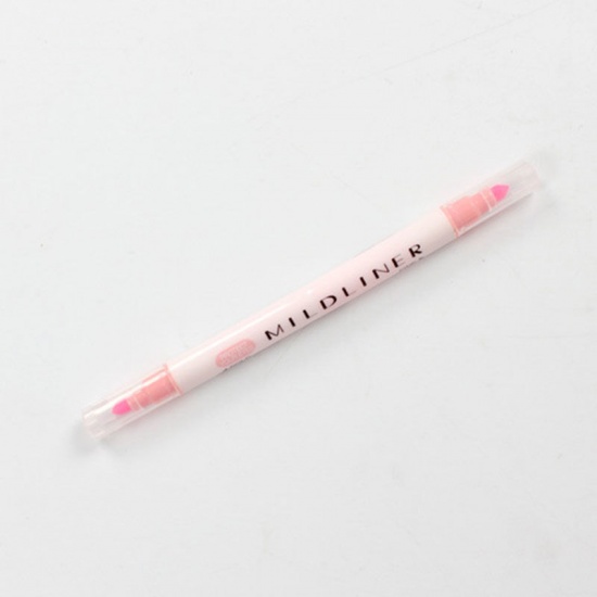 ABS 蛍光ペン 薄ピンク 14.5cm、 1 本 の画像