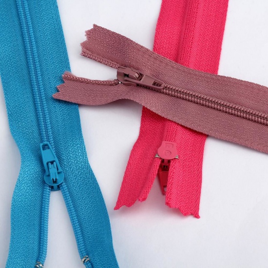 Picture of Nylon Zipper For Tailor Sewing Craft Red 20cm, 10 PCs