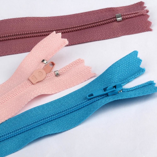 Picture of Nylon Zipper For Tailor Sewing Craft Mauve 20cm, 10 PCs