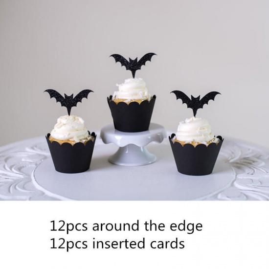 Bild von Halloween Kuchen Einlegekarten Messer Schere Bunt 1 Set