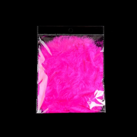 Picture of DIY Handmade Craft Materials Accessories Fuchsia Feather 10cm - 7cm, 1 Packet (Approx 100 PCs/Packet)