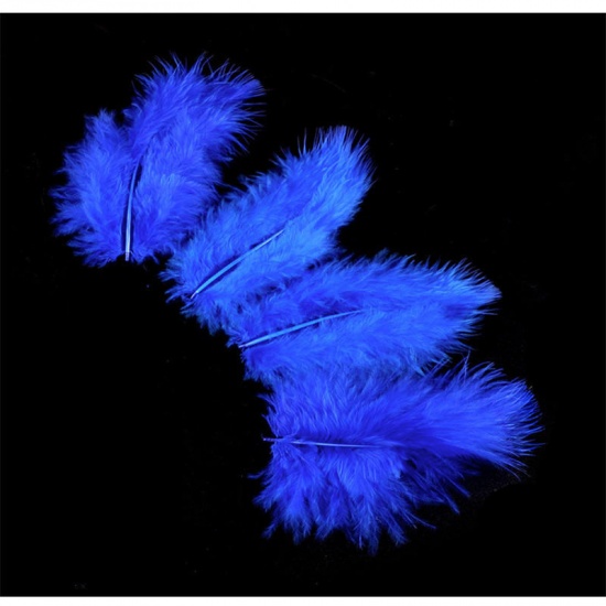 Picture of DIY Handmade Craft Materials Accessories Deep Blue Feather 10cm - 7cm, 1 Packet (Approx 100 PCs/Packet)