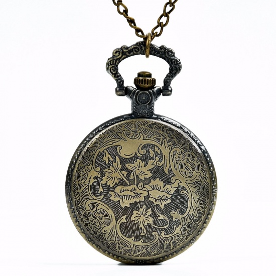 Picture of Pocket Watches Halloween Skull Bronzed Battery Included 80cm long, 1 Piece