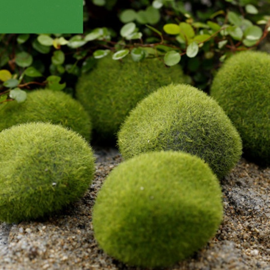 Picture of Green - style1 Wedding Moss Grass Micro Artificial Landscape Real touch For Home Fake Flowers Lawn Foliage Moss
