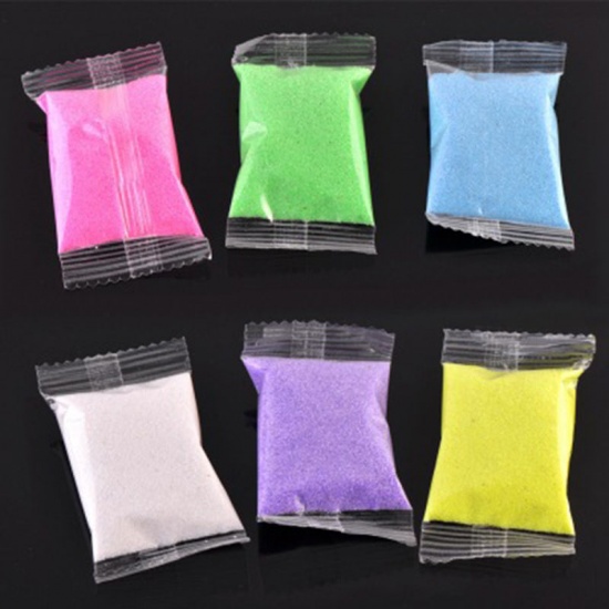 Picture of Pink 1 Bag Quartz Sand Fairy Garden Artificial Powder Mini Tree Snow Micro Landscaping Decoration Craft DIY Sand Table Accessories