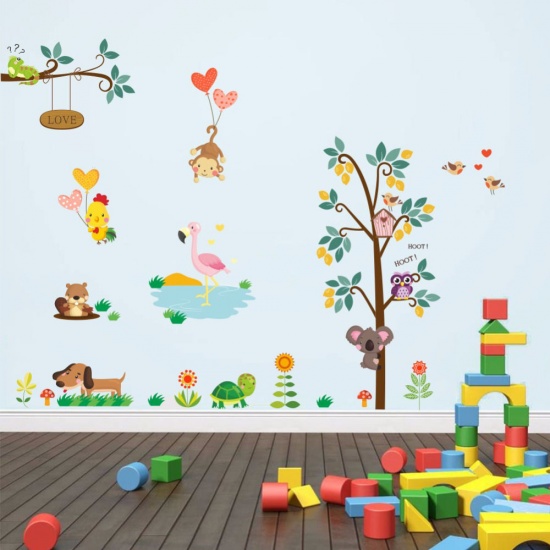 Immagine di Multicolor - Personalità Adesivo murale creativo per Cameretta Adesivi per decorazioni per la casa della scuola materna