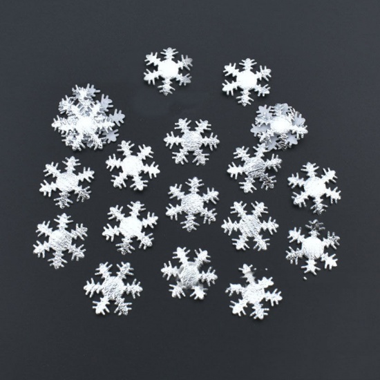 Picture of AB Color - Style13 100PCS/Lot Christmas Snowflakes Non-woven Fabric Confetti For Home Christmas Party Table Decoration DIY Handmade Gift Supplies