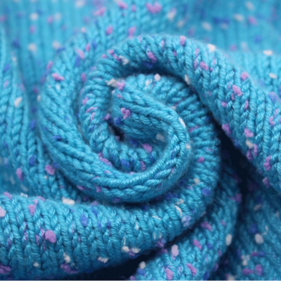 Image de Fil à Tricoter Super Doux en Nylon+Coton Bleu Ciel 1 Pièce