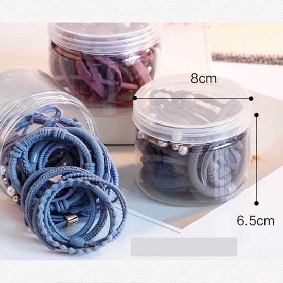 Picture of Elastic Band Hair Ties Band Pale Lilac 5.5cm, 1 Set ( 24 PCs/Set)
