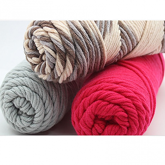 Picture of Blended Cotton Super Soft Knitting Yarn Red 1 Ball