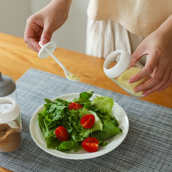 Immagine di Grigio - Style2 Conservazione creativa della bottiglia di condimento con lo strumento di cottura della cucina del cucchiaio