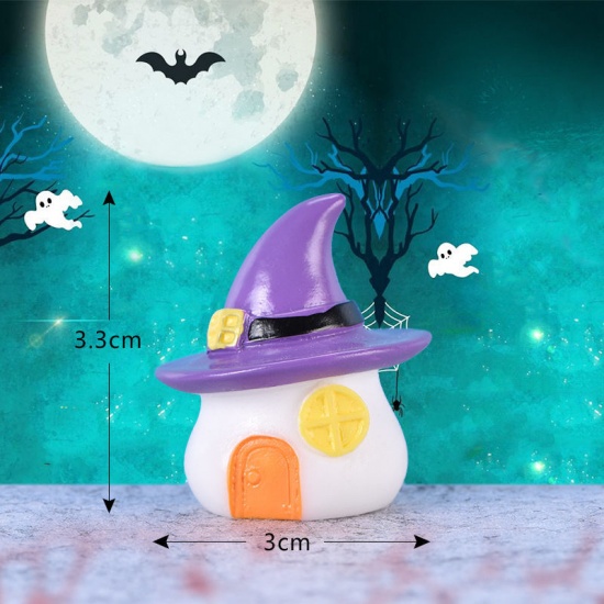 Picture of Style15 1PCS Mini Halloween Miniature Figurines Resin Home Decoration