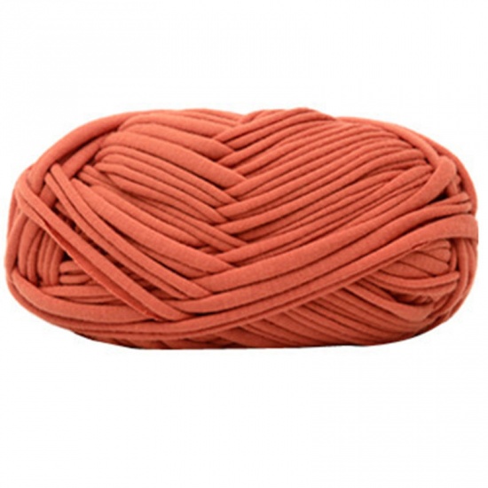 Picture of Polyester Blend Super Soft Knitting Yarn Brick-red 32m(1259 7/8") long, 1 Ball