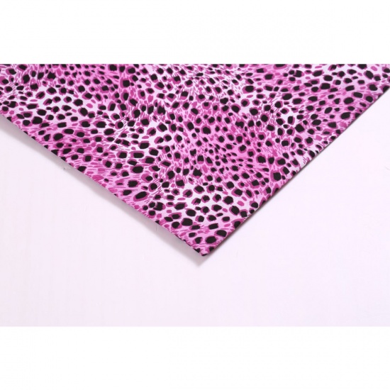 Picture of Pink - Printing Polyester Leopard Print Pattern Fabric For DIY Masks Quilting Garment Patchwork (Width：150cm），1M