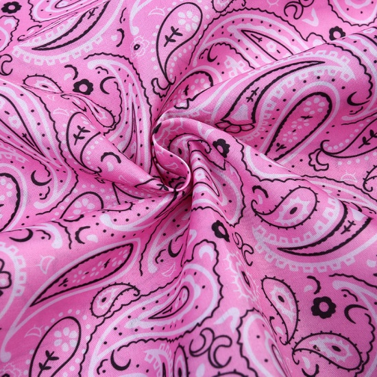 Picture of Pink - Printing Polyester Paisley Pattern Fabric For DIY Masks Quilting Garment Patchwork (Width：150cm），1M