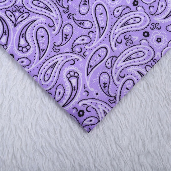 Immagine di Purple - Printing Polyester Paisley Pattern Fabric For DIY Masks Quilting Garment Patchwork (Width：150cm），1M