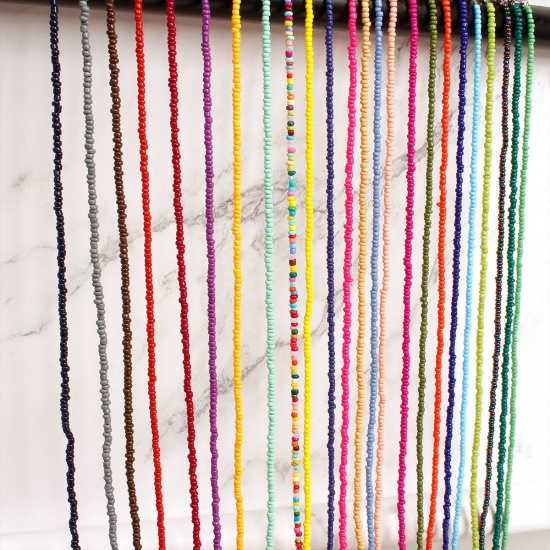 Immagine di Stile Bohemien Collana di Perline Fatto a Mano lunghezza: 38cm, 1 Pz