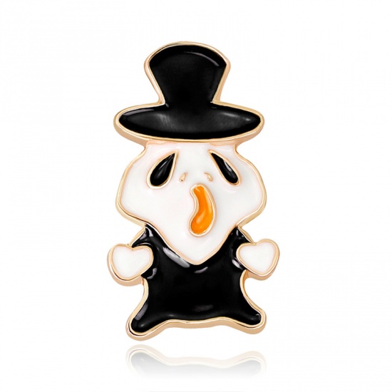 Picture of Pin Brooches Halloween Ghost Black & White 1 Piece