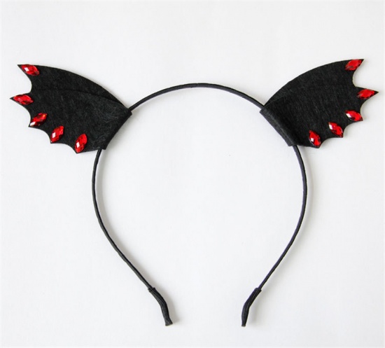 Picture of Headband Halloween Bat Animal Black 1 Piece