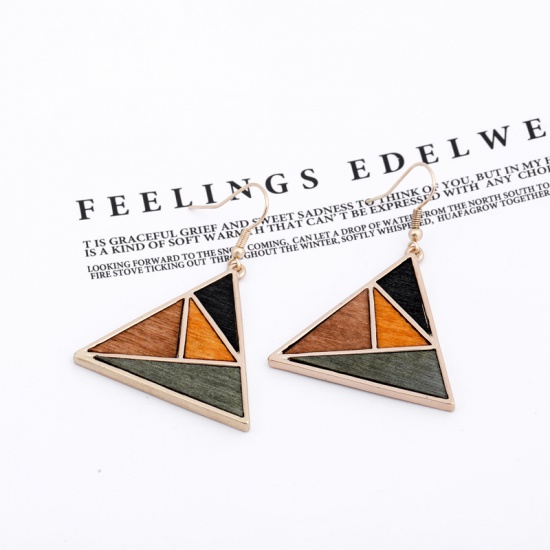 Picture of Earrings Multicolor Triangle 1 Pair