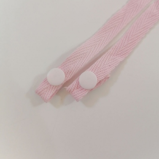 Picture of Cotton Face Mask Neck Strap Lariat Lanyard Necklace Pink Adjustable 63cm long, 1 Piece