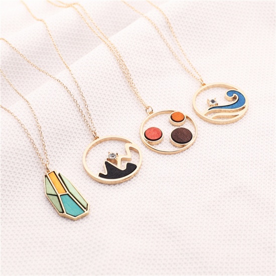 Picture of Necklace Multicolor Round 1 Piece