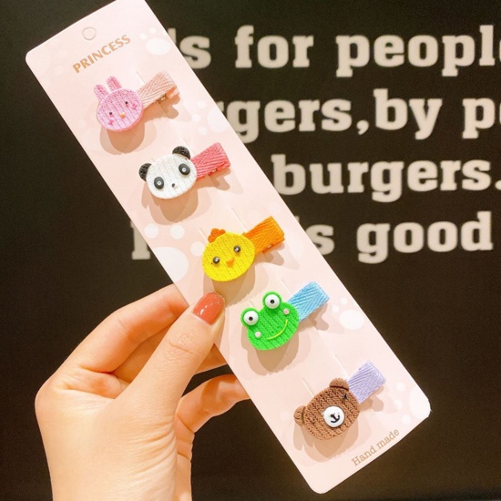 Picture of Acrylic Hair Clips Multicolor Animal 1 Set ( 5PCs/Set)