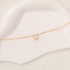 Picture of 1 Piece Eco-friendly Stylish Exquisite 18K Gold Plated Brass Link Cable Chain Round Pendant Necklace For Women 40cm(15 6/8") long