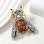 Imagen de 1 Unidad Insecto Pin Broches Polilla Esmalte Multicolor Rhinestone 6.6cm x 5.5cm