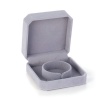 Image de 1 Pièce Boîte à Bijoux pour Collier Bracelet Bague Emballage Cadeau En Gros en Velvet Gris Octogone 9cm x 9cm