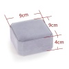 Image de 1 Pièce Boîte à Bijoux pour Collier Bracelet Bague Emballage Cadeau En Gros en Velvet Gris Octogone 9cm x 9cm