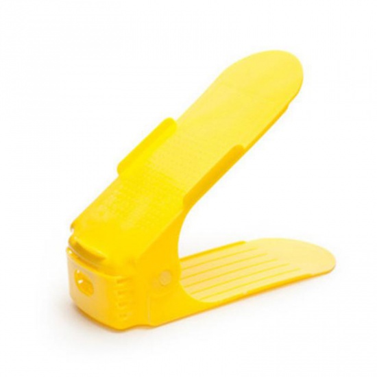 Imagen de Plástico Estante del Zapato Amarillo 25cm x 9.3cm, 1 Unidad