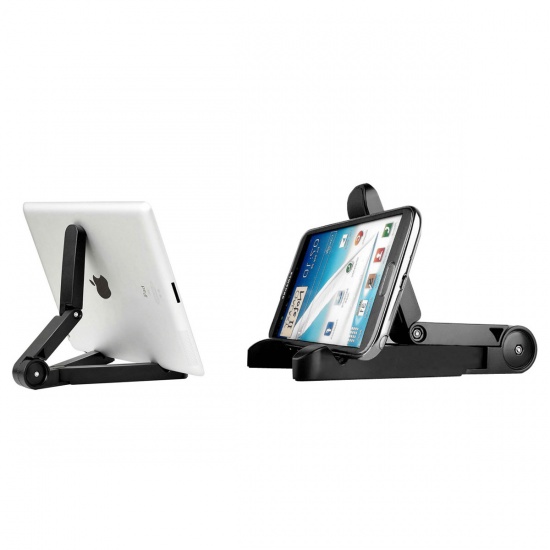 Immagine di Supporto per staffa supporto pieghevole regolabile per versione nuova per iPad Samsung Tablet Tablet PC Accessori per tablet ABS bianca 18.3x3.2cm- 1 Pz
