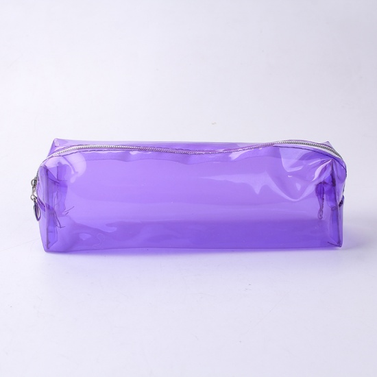 Immagine di Tracolla Viola in PVC color caramello con custodia in cartoleria 18.5x6x5cm-1 Pz