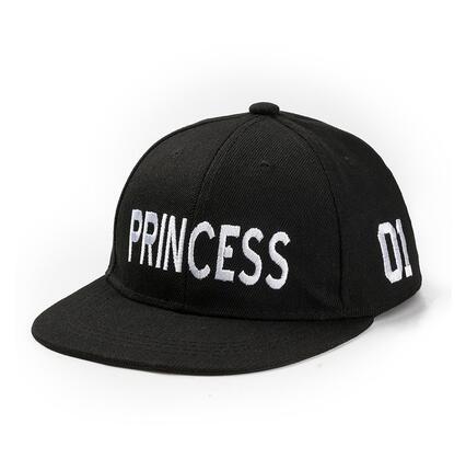 Picture of PRINCE PRINCESS King Queen Embroidery Snapback Hat Acrylic Boys Girls Baseball Cap Children Gifts Kids Hip-hop Caps
