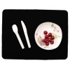 Picture of Silicone Heat Insulation Eat Mat Rectangle Black 40cm(15 6/8") x 30cm(11 6/8"), 1 Piece