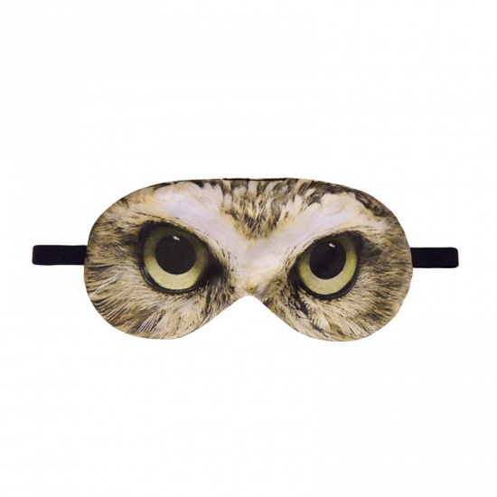 Image de Masques de Yeux Blindage d'Œil en Polyester Yeux de Hibou 20cm x 9cm, 1 Pièce