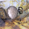懐中 時計 円形 銅古美 ローマ数字パターン　電池付属　86cm長さ、 1 本 の画像