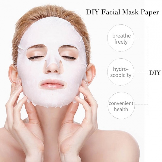 Изображение Нетканые материалы Поделки сжатого маска для лица Белый 19см x 13.3см, 1 Пакет ( 30 ШТ/Пакет)