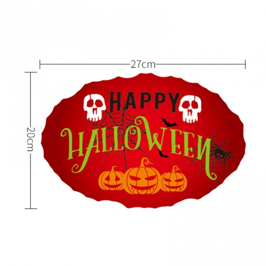 Immagine di Carta Bandiera Decorazione Festa Multicolore Halloween Strega Halloween Zucca Uomo 3.5m - 3m , 1 Pz