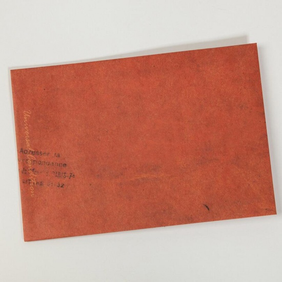 Immagine di Carta Kraft Busta Rettangolo Marrone Rosso Lunghezza: 16cm, Larghezza: 11cm, 10 Pz