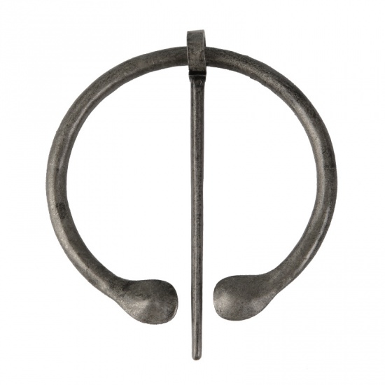 Picture of Viking Brooch Geometric Antique Silver Vintage 6.9cm x 5.6cm, 1 Piece