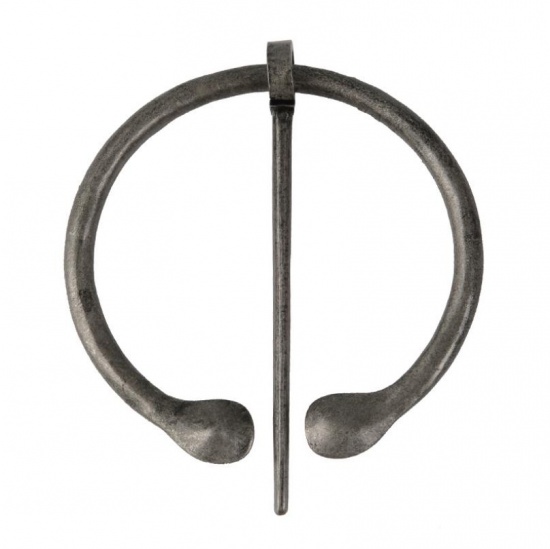 Picture of Viking Brooch Geometric Antique Silver Vintage 6.9cm x 5.8cm, 1 Piece