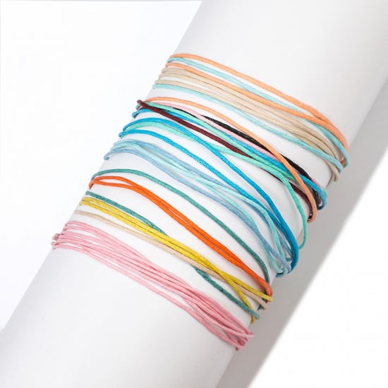 Изображение Богемный стиль Набор браслетов Смешанный Разноцветный 19см длина, 1 Комплект ( 4 ШТ/Комплект)