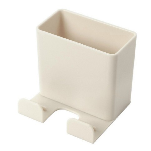 Picture of ABS Wall Mounted Storage Container Box Basket Beige 65mm x 60mm, 1 Piece
