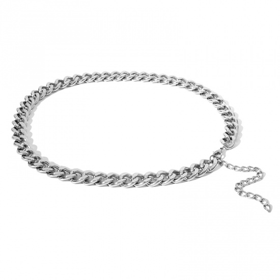 Picture of Body Belly Chain Necklace Silver Tone 75.5cm(29 6/8") long, 1 Piece