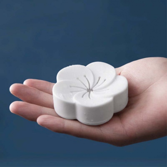 Immagine di Polipropilene Scatola di Deodorizzazione Per Aromaterapia Fiore Grigio 65mm x 65mm, 1 Pz