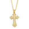 Picture of Eco-friendly Simple & Casual Religious 18K Gold Plated Brass Ball Chain Cross Unisex 42cm(16 4/8") long, 1 Piece