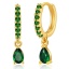 Immagine di Ecologico Squisito Elegante 18K Vero Oro Placcato Ottone & Zircone Cubico Goccia Orecchino Per Donne 2.1cm x 1cm, 1 Paio